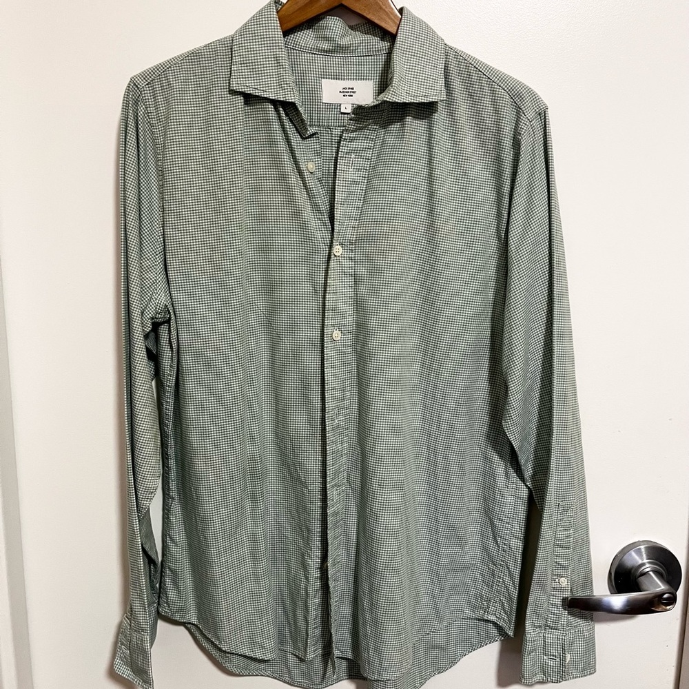 Jack Spade Green/White Button Up Shirt